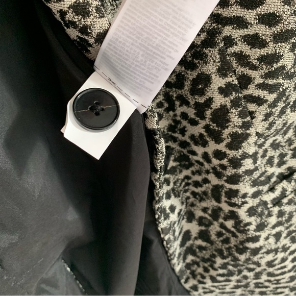 Banana Republic ~nwot ~Long and Lean Metallic Animal Print Blazer - Picture 9 of 14